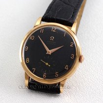 Omega Vintage Bumper Automatic Chronometer Ref 2617 18K RG Black